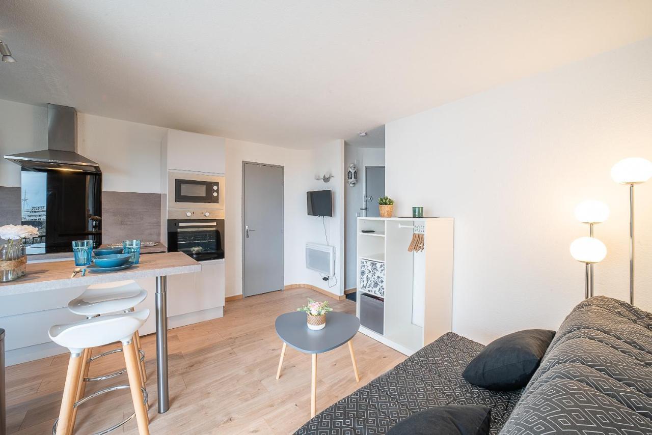 Le Bleu Soleil - Bel Appt Pour 4 Vue Mer Le Barcares Bagian luar foto
